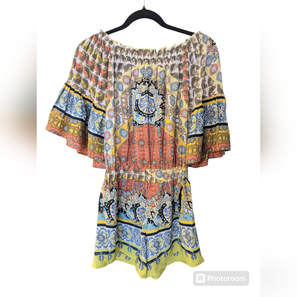 97. NWT Boho Raga Romper - Picture 2 of 5